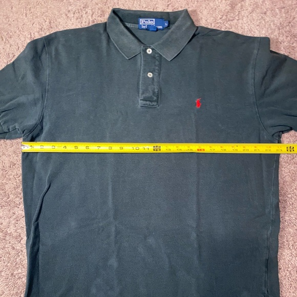 Polo Ralph Lauren Mens Size Large Green Cotton Golf Work Dress Beach Polo Shirt - Picture 7 of 10